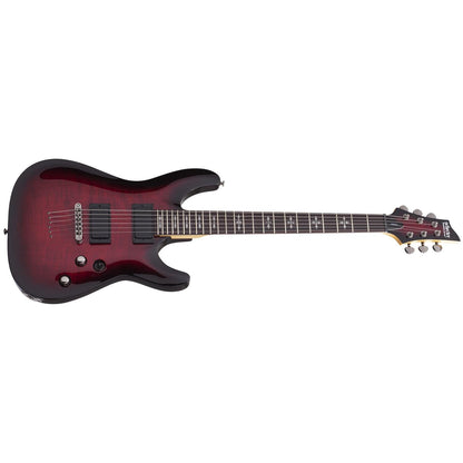 Schecter Electric Guitars Schecter Demon 6 Flamed Maple Top 6-String Electric Guitar - Crimson Red Burst