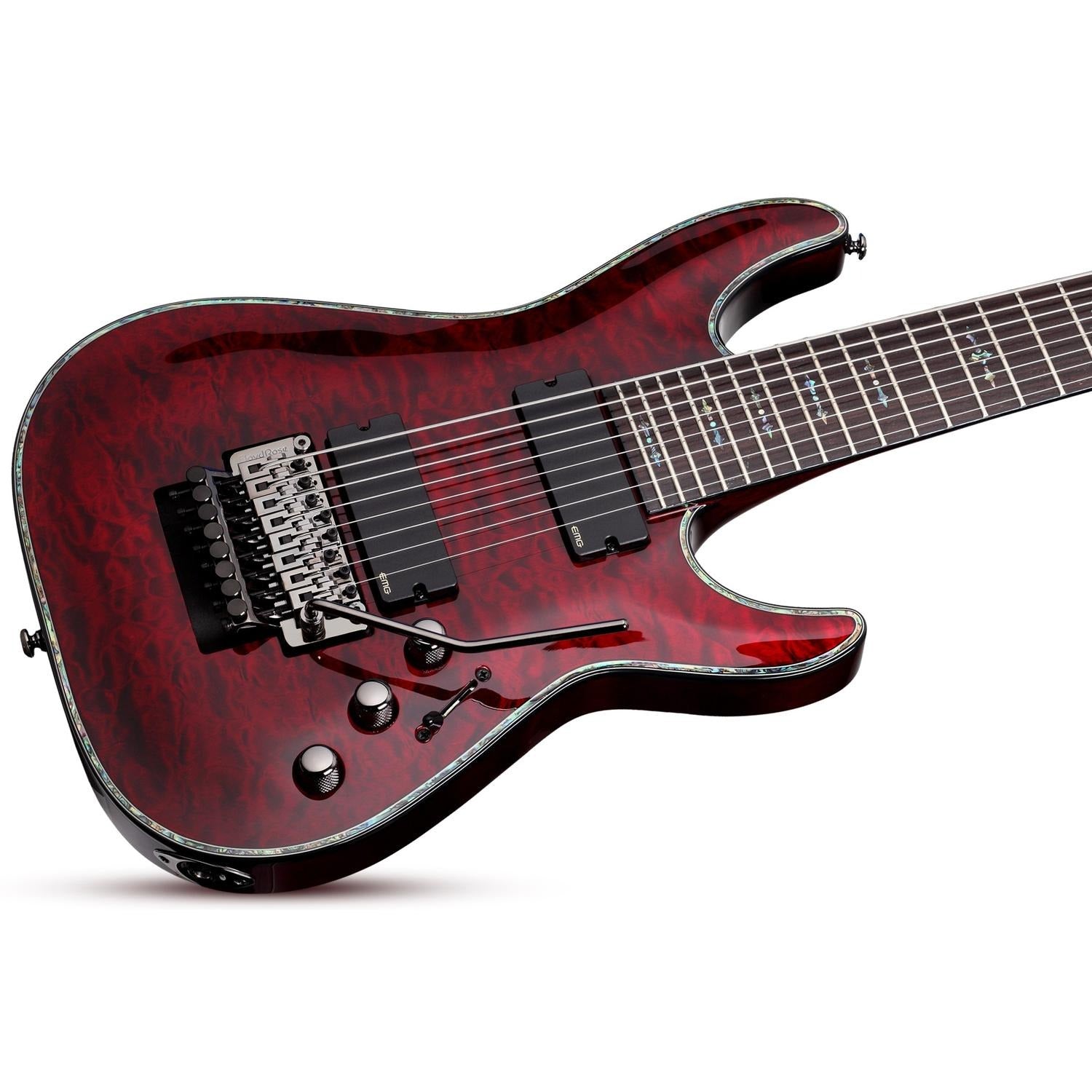 Schecter Electric Guitars Schecter Hellraiser C-8 FR Electric Guitar - Black Cherry