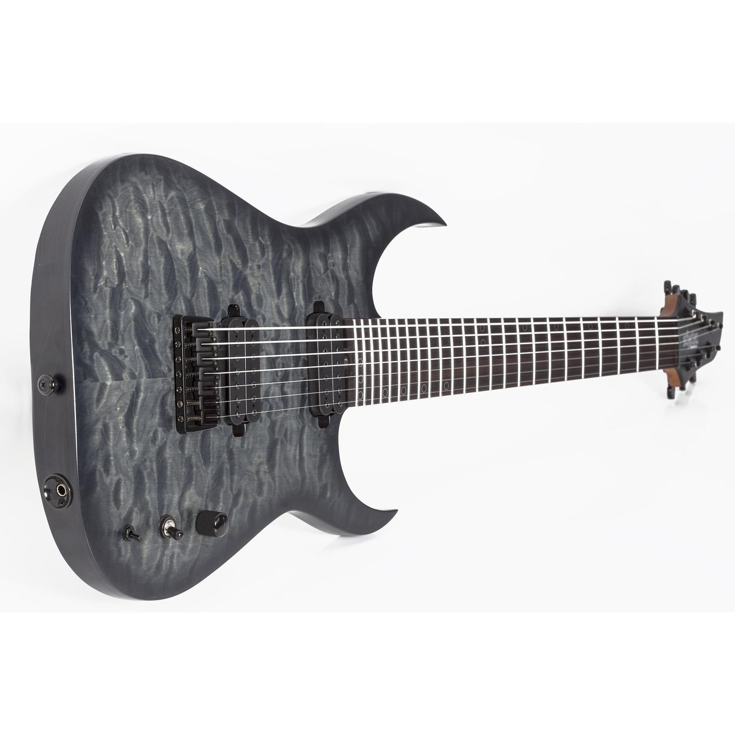 Schecter Electric Guitars Schecter Keith Merrow KM-7 MK-III Artist Electric Guitar #color_trans-black-burst