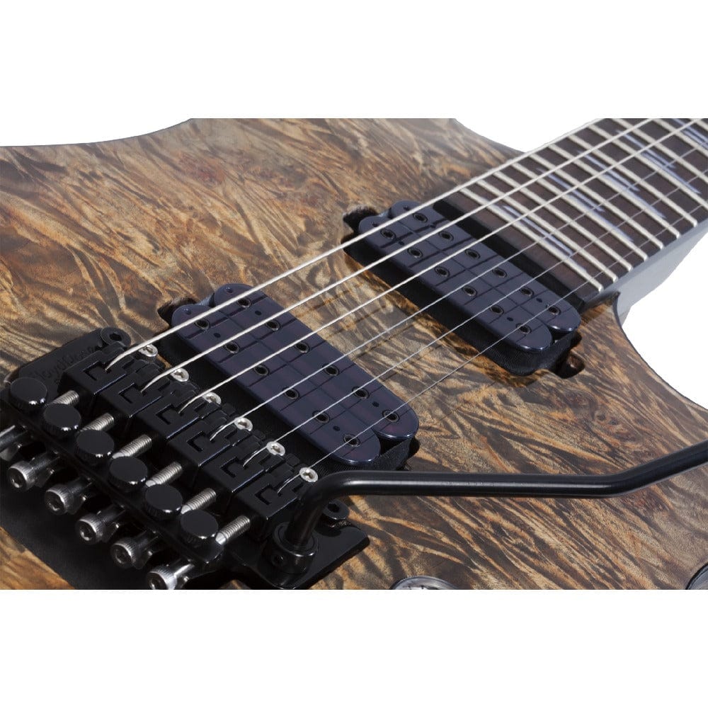 schecter electric guitars schecter omen elite 6 fr electric guitar   #color_charcoal