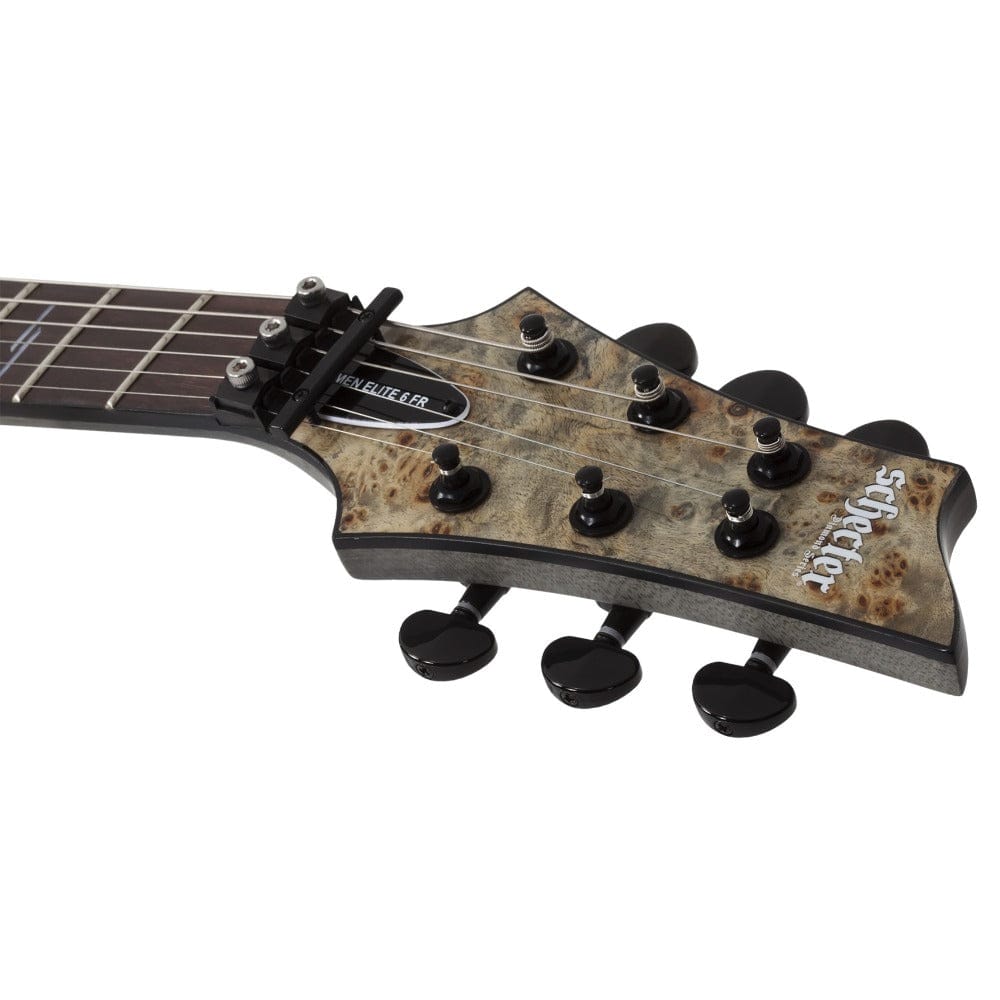 schecter electric guitars schecter omen elite 6 fr electric guitar   #color_charcoal