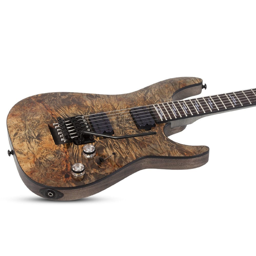 schecter electric guitars schecter omen elite 6 fr electric guitar   #color_charcoal