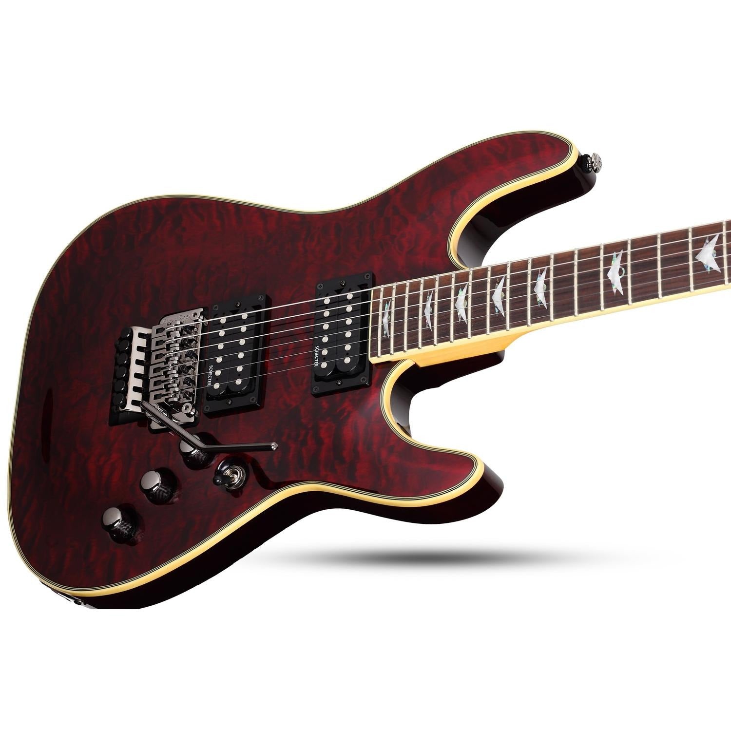 Schecter Electric Guitars Schecter Omen Extreme-FR 6-String Electric Guitar #color_black-cherry