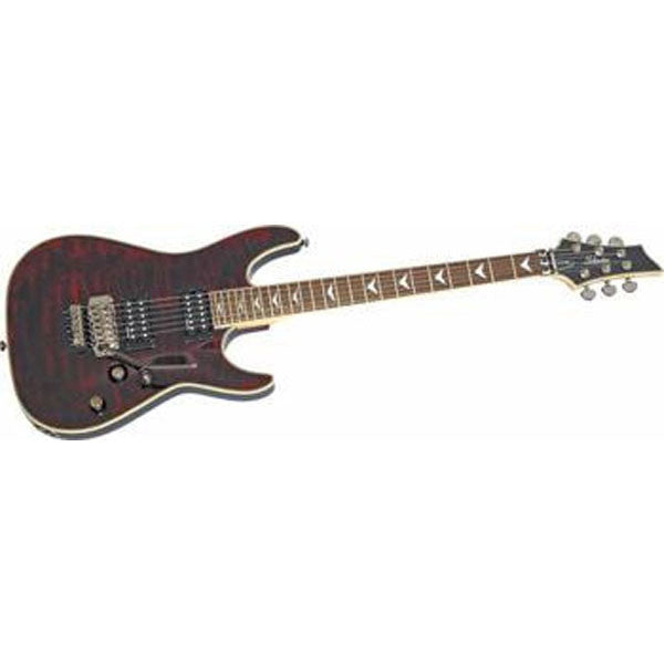 schecter electric guitars schecter omen extreme-fr electric guitar with floyd rose