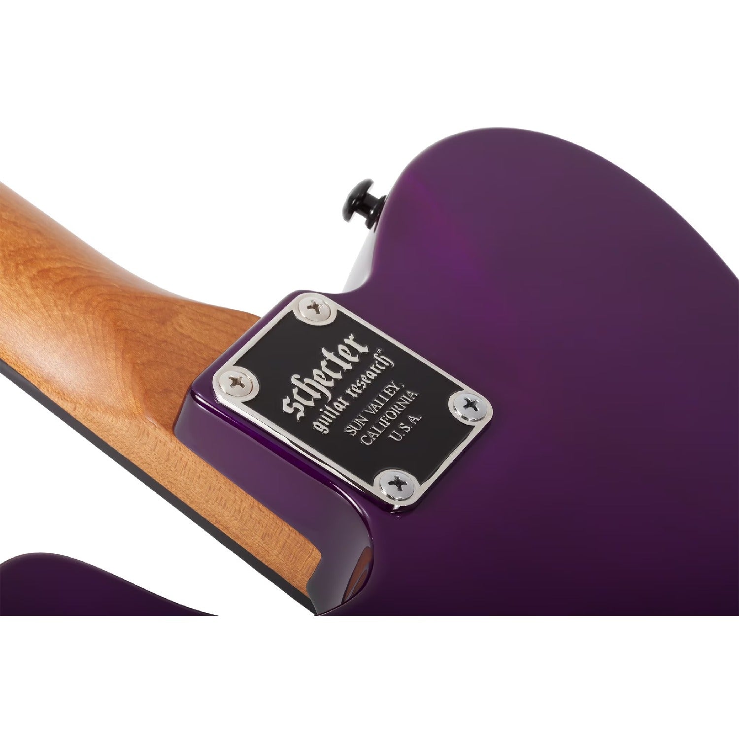 Schecter Electric Guitars Schecter PT Standard 6 String Electric Guitar #color_purple-burst-burl