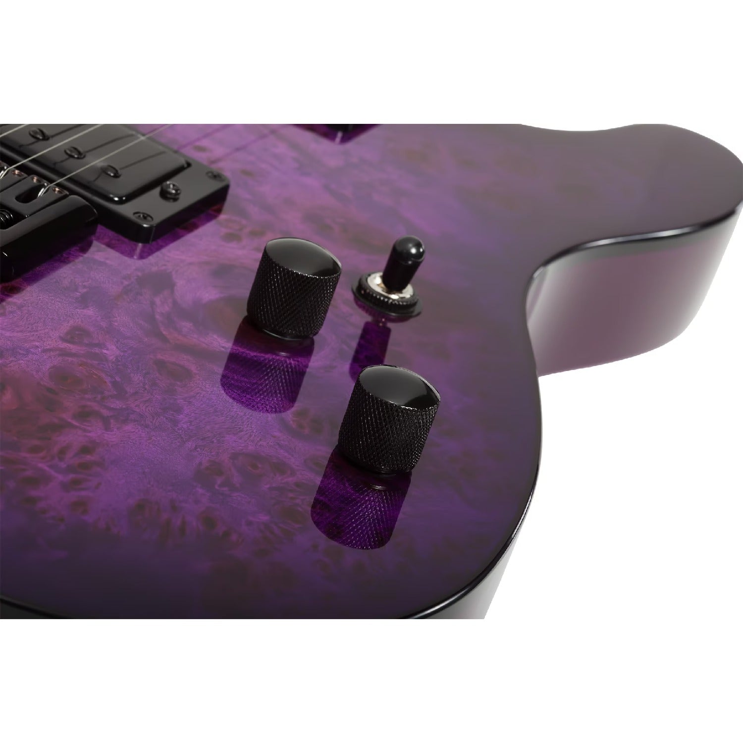 Schecter Electric Guitars Schecter PT Standard 6 String Electric Guitar #color_purple-burst-burl