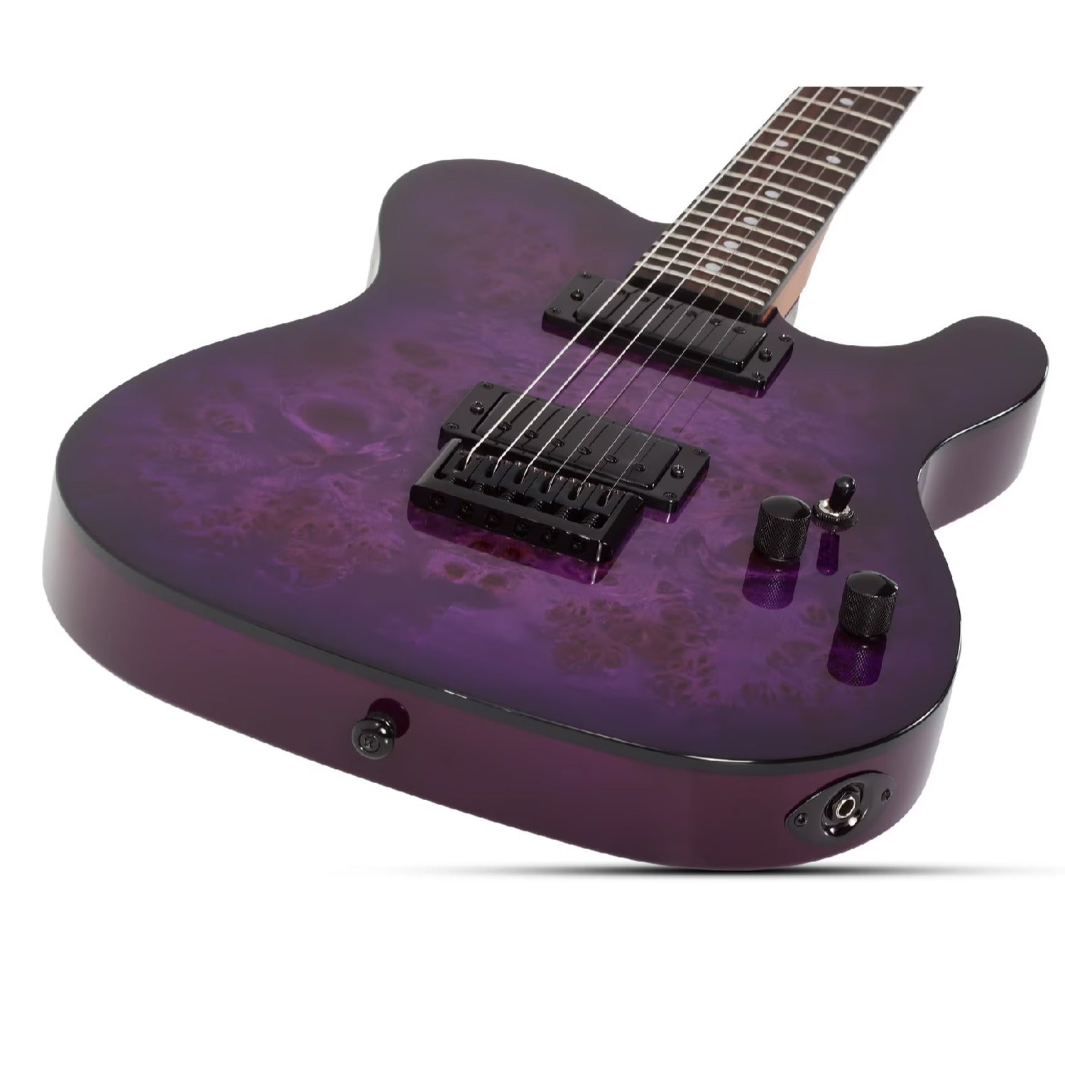 Schecter Electric Guitars Schecter PT Standard 6 String Electric Guitar #color_purple-burst-burl