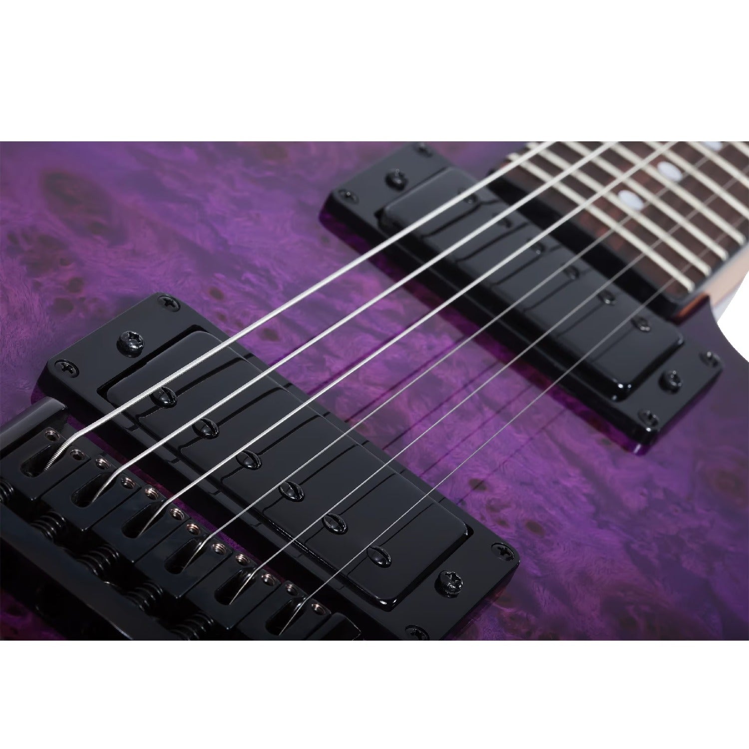 Schecter Electric Guitars Schecter PT Standard 6 String Electric Guitar #color_purple-burst-burl