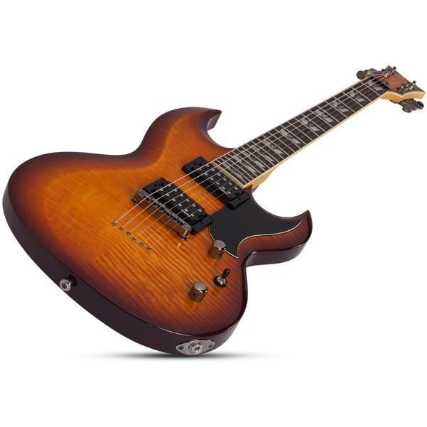 schecter electric guitars schecter s-ii omen extreme solid body 6-string electric guitar 