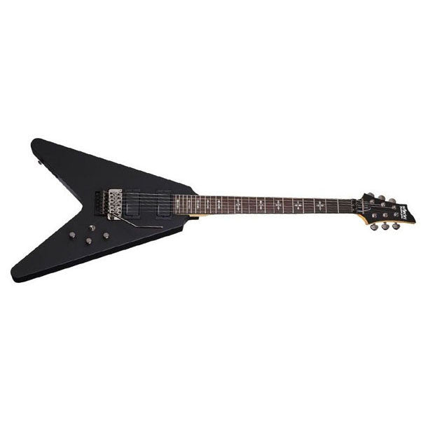 schecter electric guitars schecter v1 custom fr satin black electric guitar