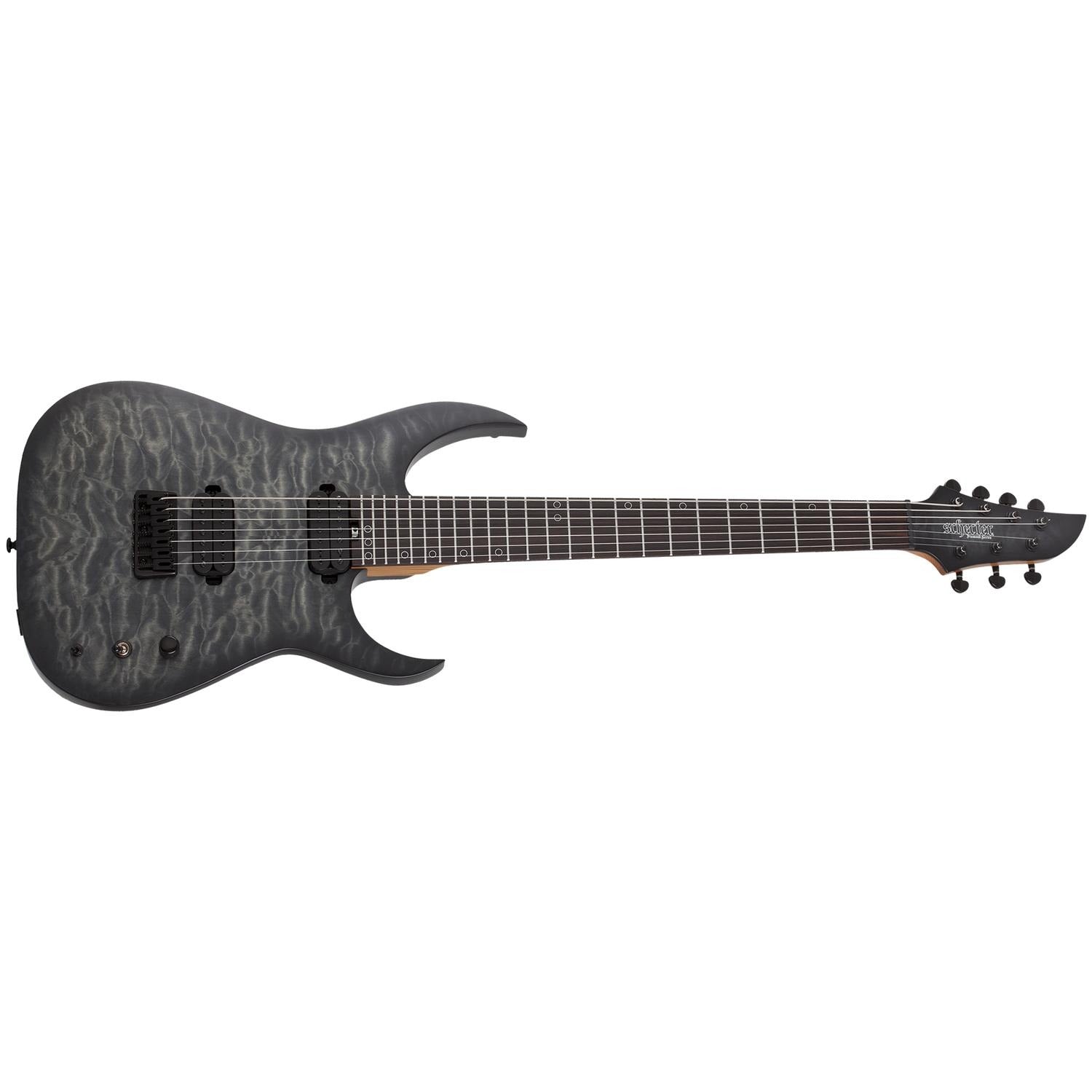 Schecter Electric Guitars Trans Black Burst Schecter Keith Merrow KM-7 MK-III Artist Electric Guitar #color_trans-black-burst