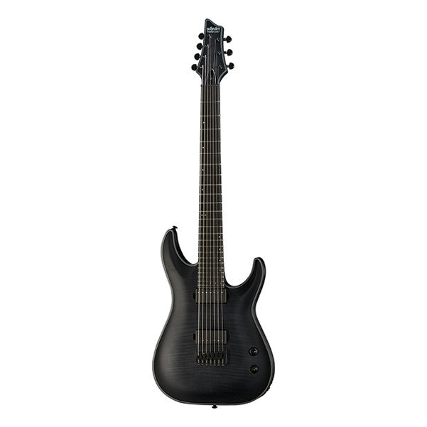 schecter electric guitars trans black schecter keith merrow km-7 electric guitar    #color_trans-black