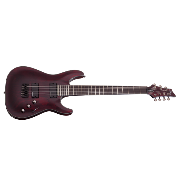 schecter electric guitars vampire red satin schecter blackjack atx c7 electric guitar, 7 string   #color_vampire-red-satin