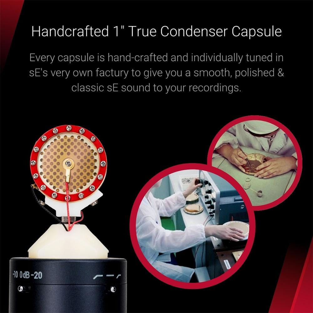 se electronics condenser microphones se electronics se2300 studio condenser microphone with switchable polar patterns and isolation pack