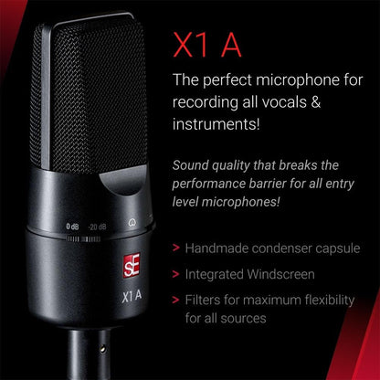 sE Electronics Condenser Microphones sE Electronics X1A Condenser Microphone - Cardoid