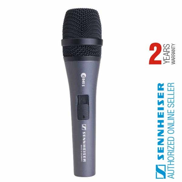 Sennheiser Condenser Microphones Sennheiser e845S Supercardioid Handheld Dynamic Microphone with On/Off Switch