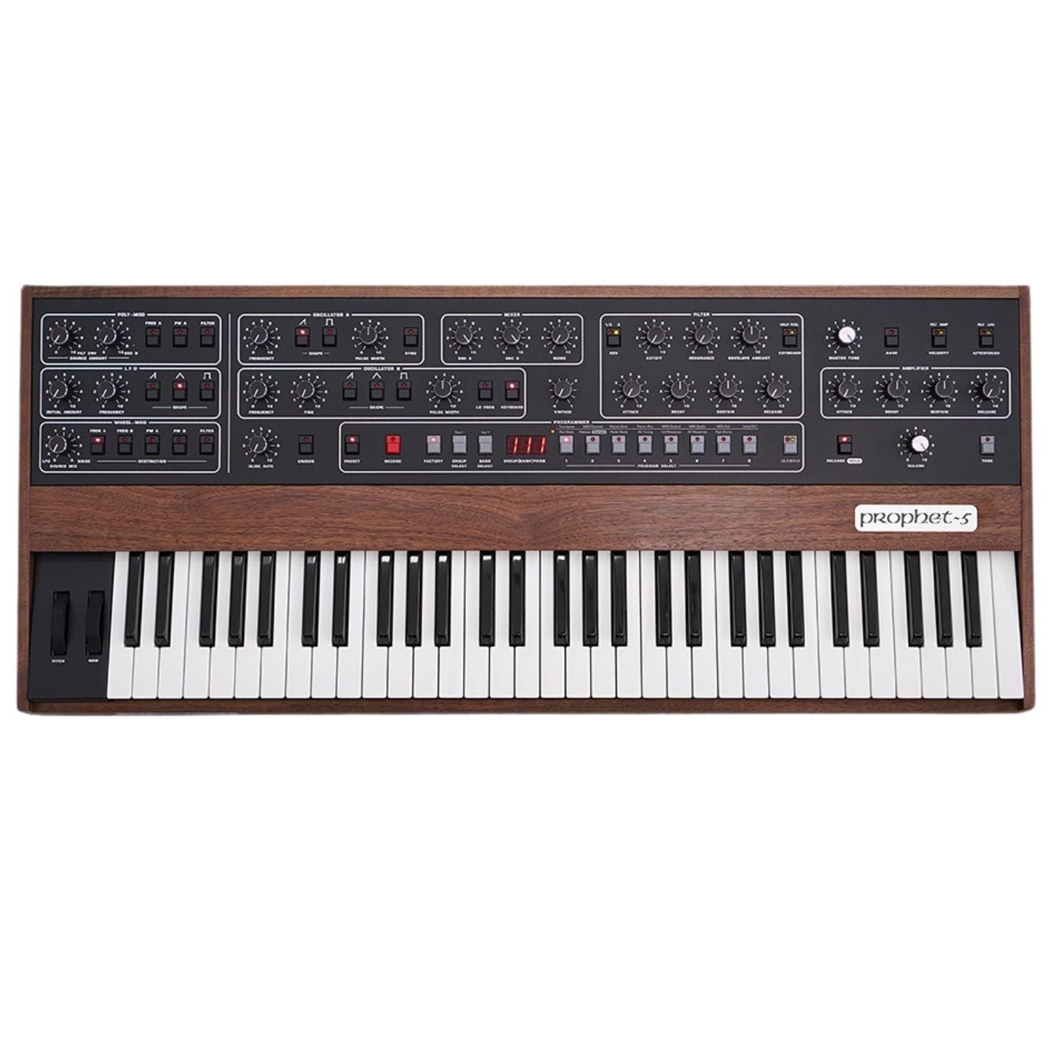 Sequential Synthesizers Sequential Prophet 5 Keyboard 5 Voice Analogue Polyphonic Synthesiser
