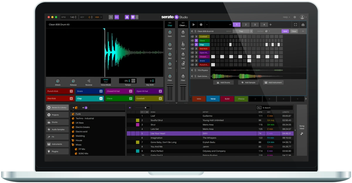 SERATO DAW Software Serato Studio Beat and Remix Production Software