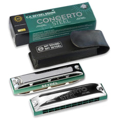 Seydel Harmonicas Seydel 31401EB Key EB 40 Holes Steel Concerto Harmonica