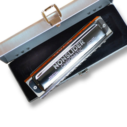 Seydel Harmonicas Seydel 54481C Non Slider Chromatic Deluxe Steel C Harmonica