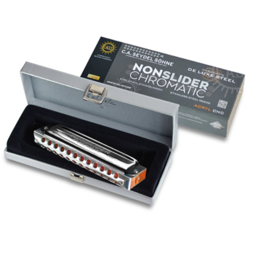 Seydel Harmonicas Seydel 54481C Non Slider Chromatic Deluxe Steel C Harmonica