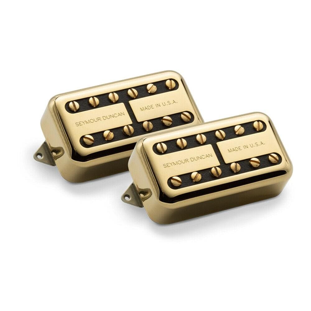seymour duncan pickups seymour duncan 11305-09-gc psyclone bridge & neck humbucker guitar pickup set- gold