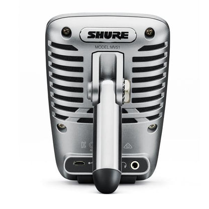 shure condenser microphones shure motiv mv51 large diaphragm condenser microphone