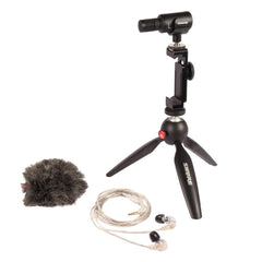 Shure Condenser Microphones Shure MV88+ SE215 CL Portable Videography Kit- Black