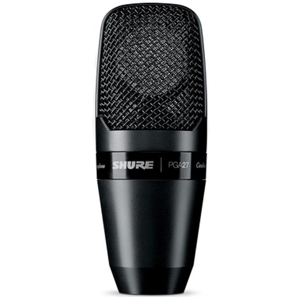 shure condenser microphones shure pga27lc large diaphragm side-address cardioid condenser microphone