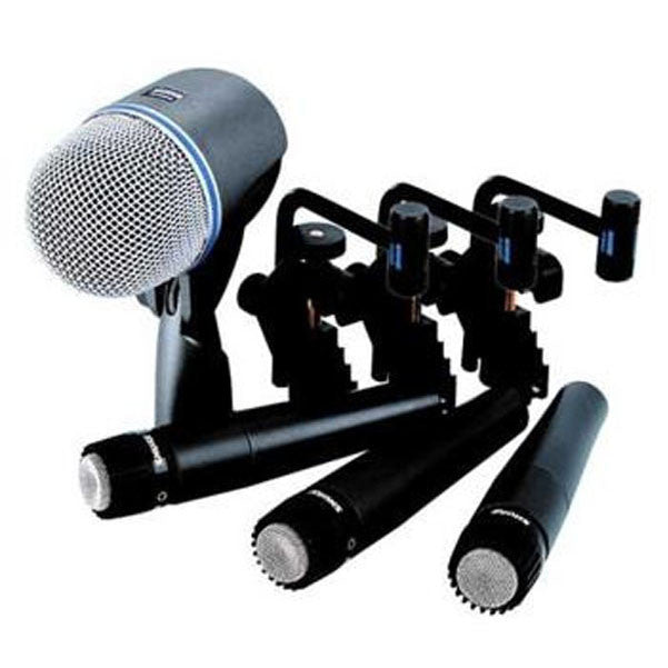 shure drumkit microphones shure dmk 57-52 professional drum mic kit w/ carrying case