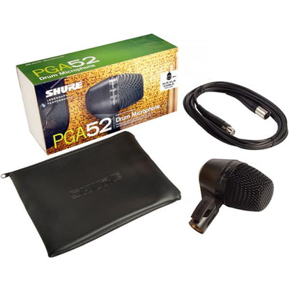 shure dynamic microphones shure pga52-xlr cardioid dynamic kick drum microphone      