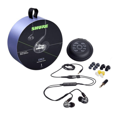 shure earphones black shure se42hy+uni-a sound isolating earphones      