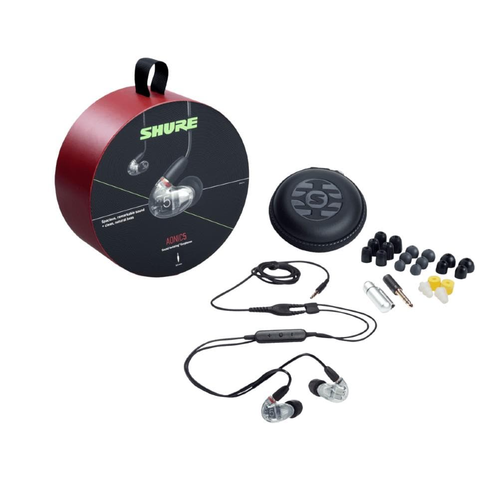 shure earphones clear shure se53ba+uni-a sound isolating earphones  #color_clear