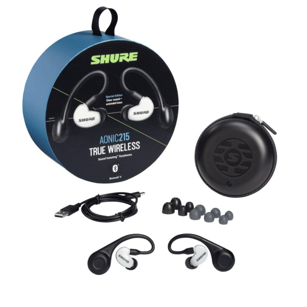 shure earphones shure aonic 215 true wireless sound isolating earphones      #color_white