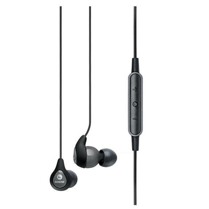 Shure Earphones Shure SE112M-GRA Sound Isolating Earphones with Remote + Mic