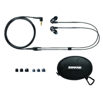 shure headphones black shure se215k sound isolating dynamic microdriver earphones    
