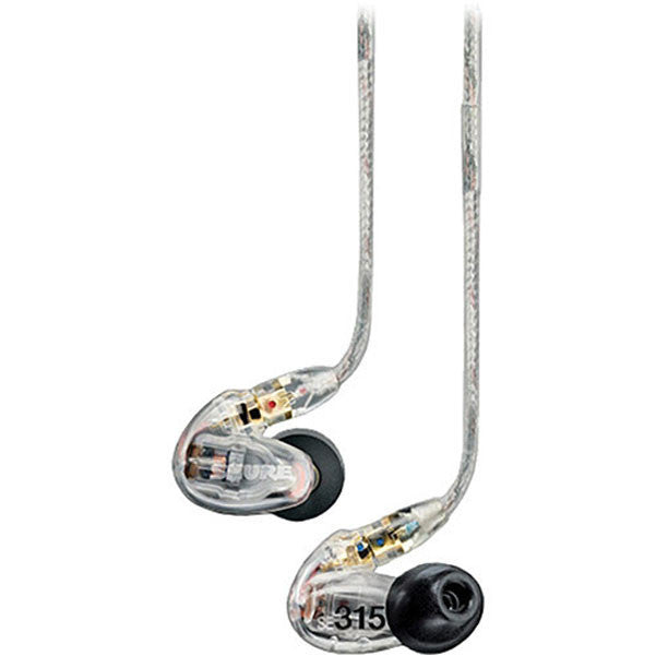 shure headphones shure se315kb sound-isolating in-ear stereo earphones