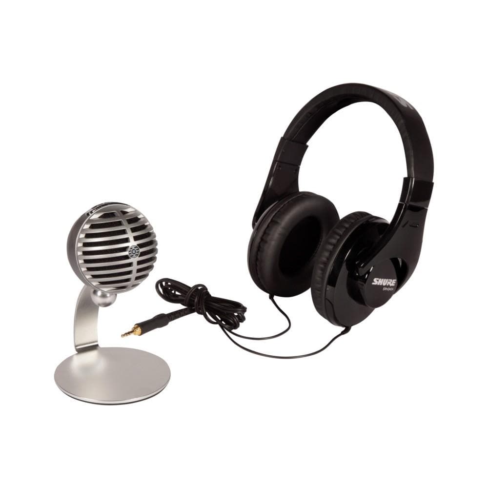 shure headset microphone shure mv5/a-240 bndl mobile recording kit