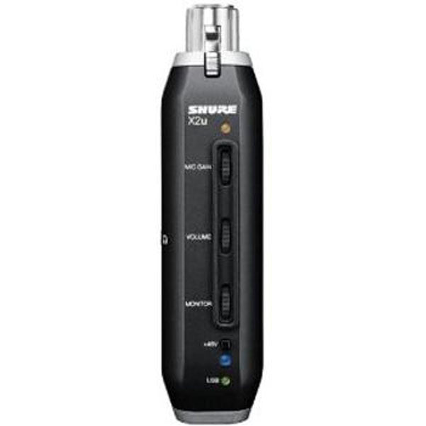 shure usb microphones shure x2u xlr-to-usb signal adapter