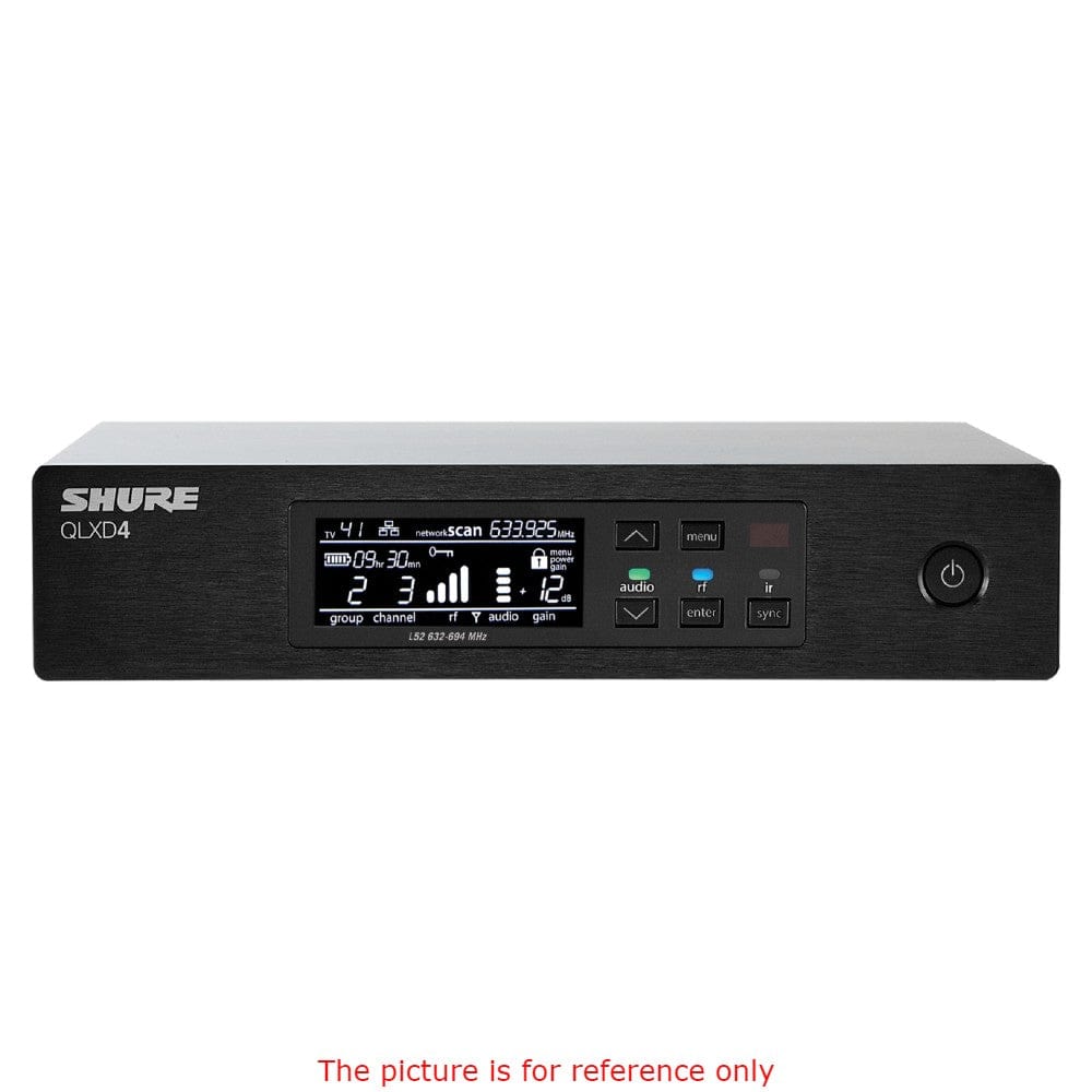 Shure Wireless Systems H53 534 - 598 MHz Shure QLXD4IN Digital Wireless Receiver