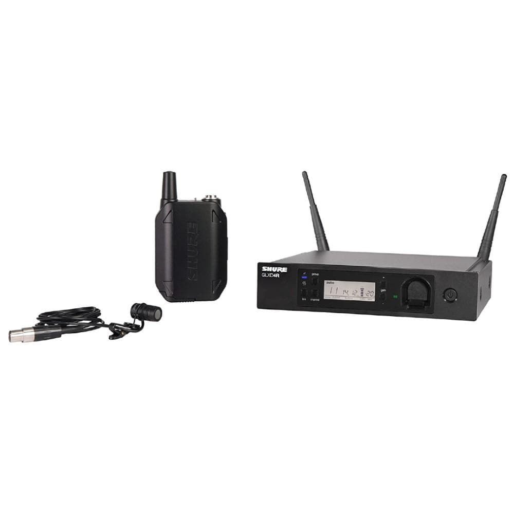 shure wireless systems shure glxd14r 85-z2 wireless lavalier system band z2 (2.4 ghz)