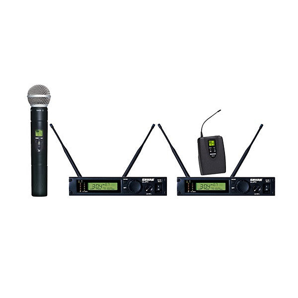 shure wireless systems shure ulxp124/58 dual channel mixed wireless system
