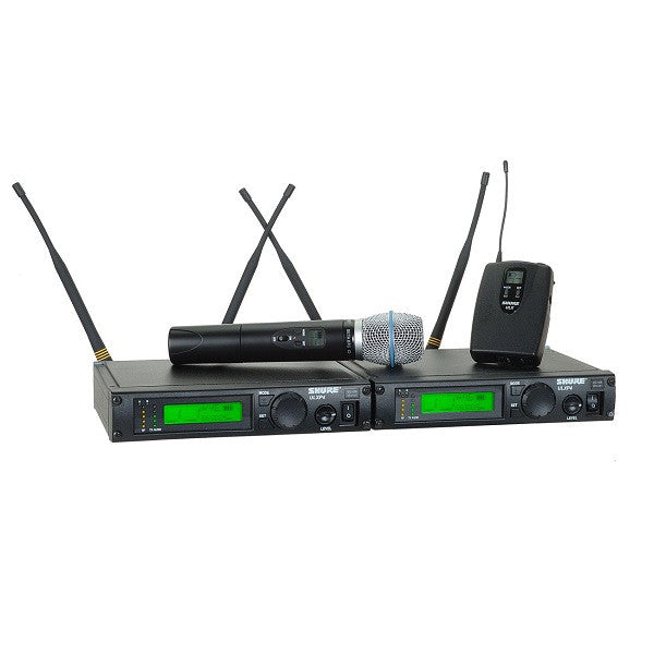 shure wireless systems shure ulxp124/beta87c dual channel mixed wireless system