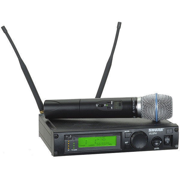 shure wireless systems shure ulxp24/beta87a handheld wireless microphone system