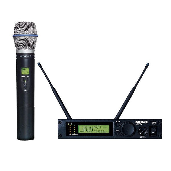 shure wireless systems shure ulxp24/beta87c handheld wireless microphone system