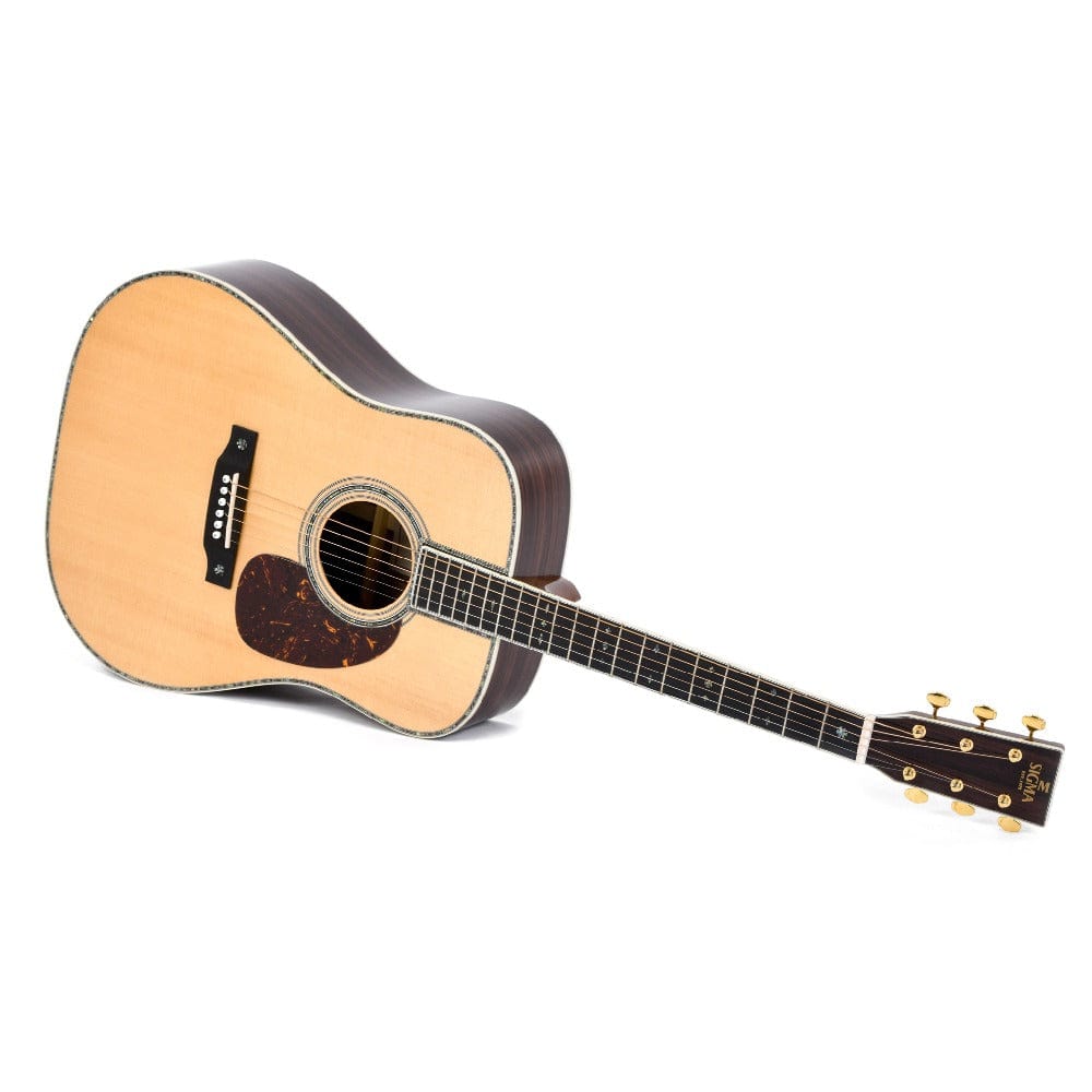 Sigma Acoustic Guitars Natural Sigma DT-42 6 String Acoustic Guitar with Case