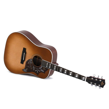 sigma electro acoustic guitars heritage cherry sunburst sigma dm-sg5 fishman sonitone dreadnought electro acoustic guitar     