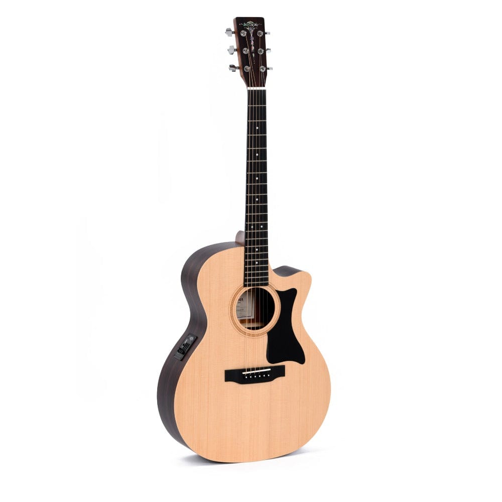 sigma electro acoustic guitars natural sigma gtce 6 string electro acoustic guitar 