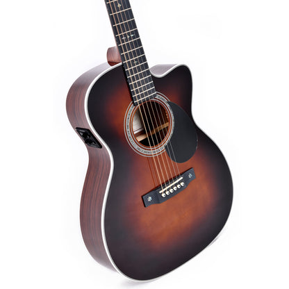 Sigma Electro Acoustic Guitars Sunburst Sigma OMTC-1E-SB 6 String Electro Acoustic Guitar