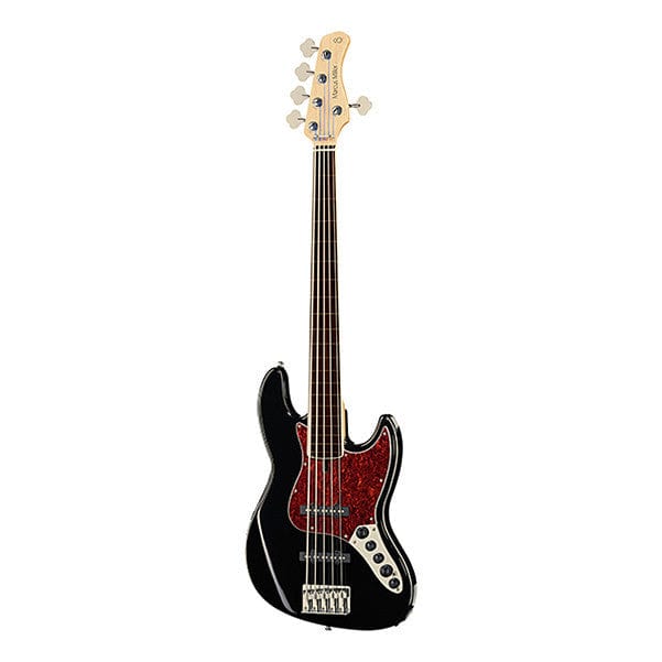 Sire Bass Guitars Black Sire Marcus Miller V7 5-String Alder Fretless Bass Guitar